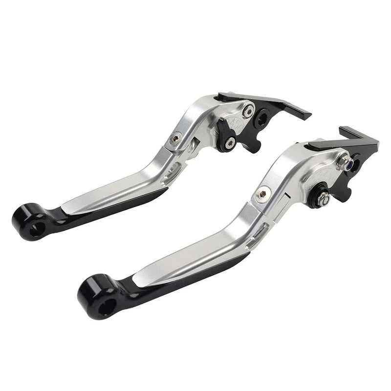 Kawasaki Z1000 ZX6R 2007-2018 Silver Extendable Brake Clutch Levers