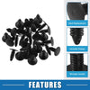 Jeep Ram Plastic Black 30 Pcs Bumper Clips