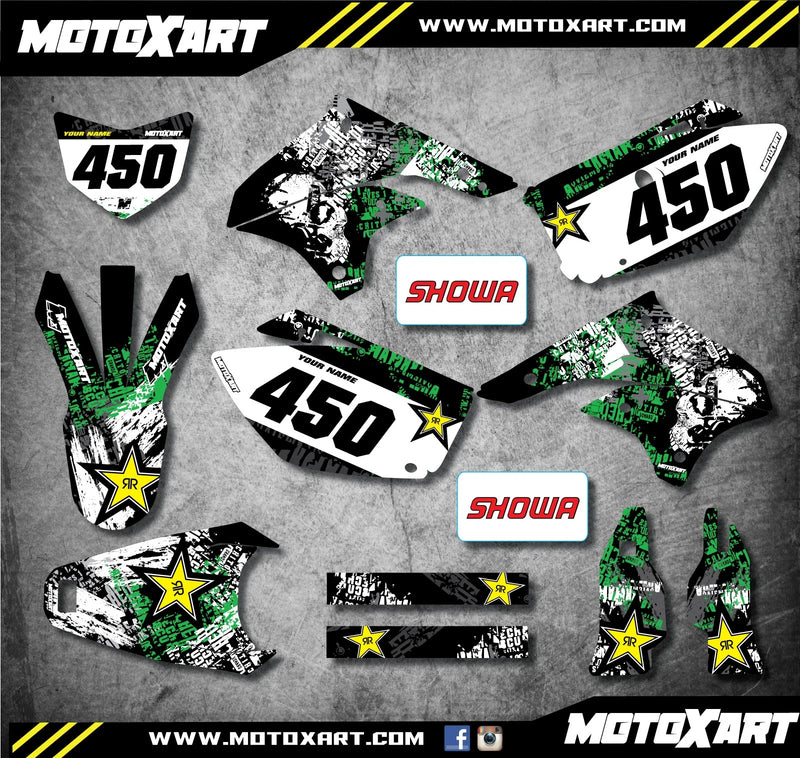 Kawasaki KLX 450 Custom Graphic Kit GRAFFITI STYLE (2008-2012)