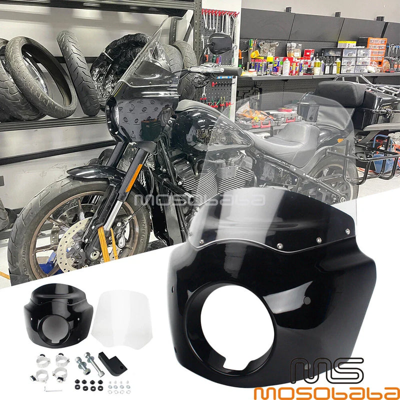 Harley Dyna Street Bob 1X Club Style Headlight Fairing (2006-2023)