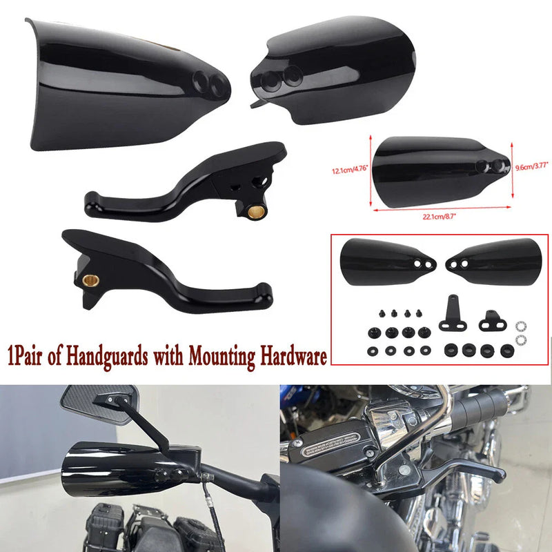 Harley Softail Deluxe Handguard & Brake Clutch Levers Set (2018-2023)