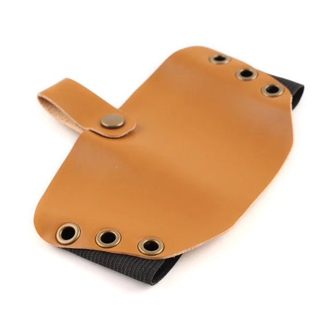 Motorcycle Gear Pedal Protector - Tan Leather Shifter Cover