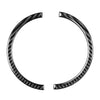 Fiat 500 Black Carbon Fiber Interior Door Handle Trim Cover (2012-2015)