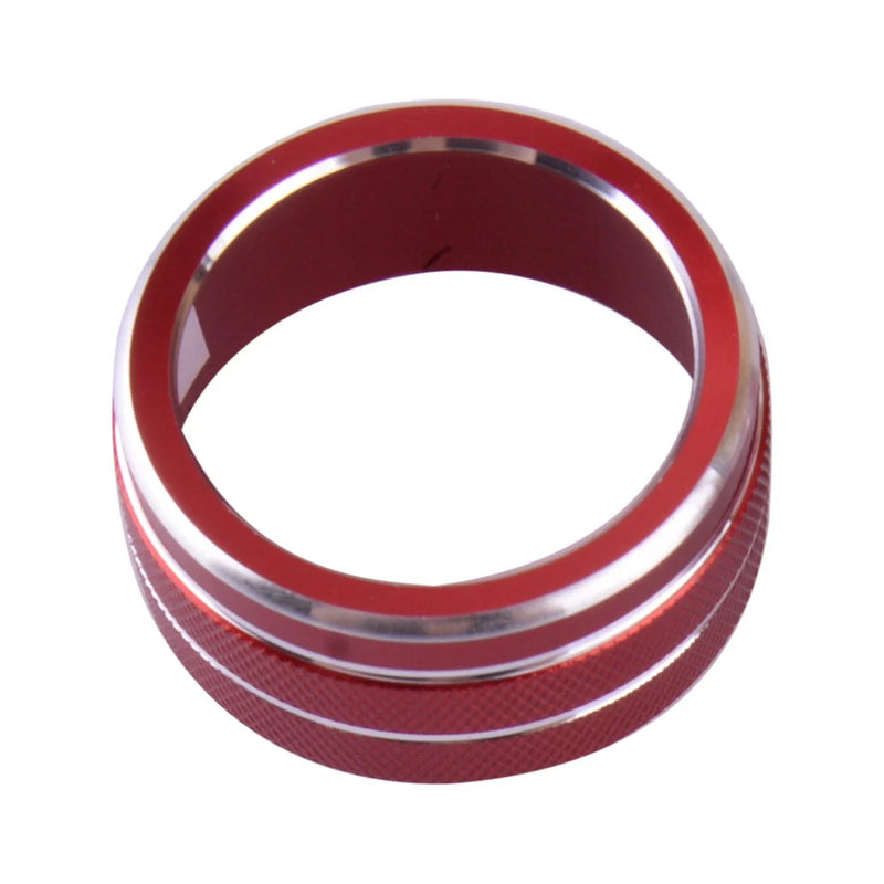 Toyota Camry Red Aluminum AC Climate Control Knob Ring Covers (2018-2023)