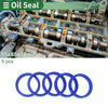 MakeModel Oil Seal 55x65x10mm TPU High-Pressure Rotary Seal Blue 5 Pcs