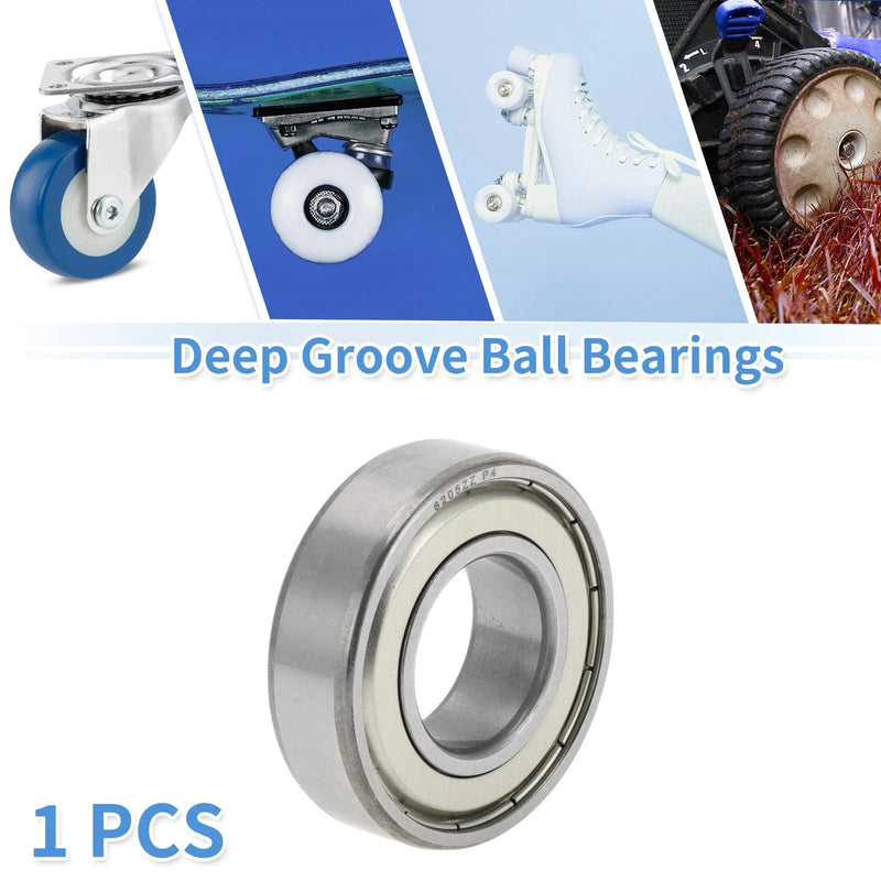 Scooter Skateboard Wheel Deep Groove Ball Bearings P4 25x52x15mm 1 Pc