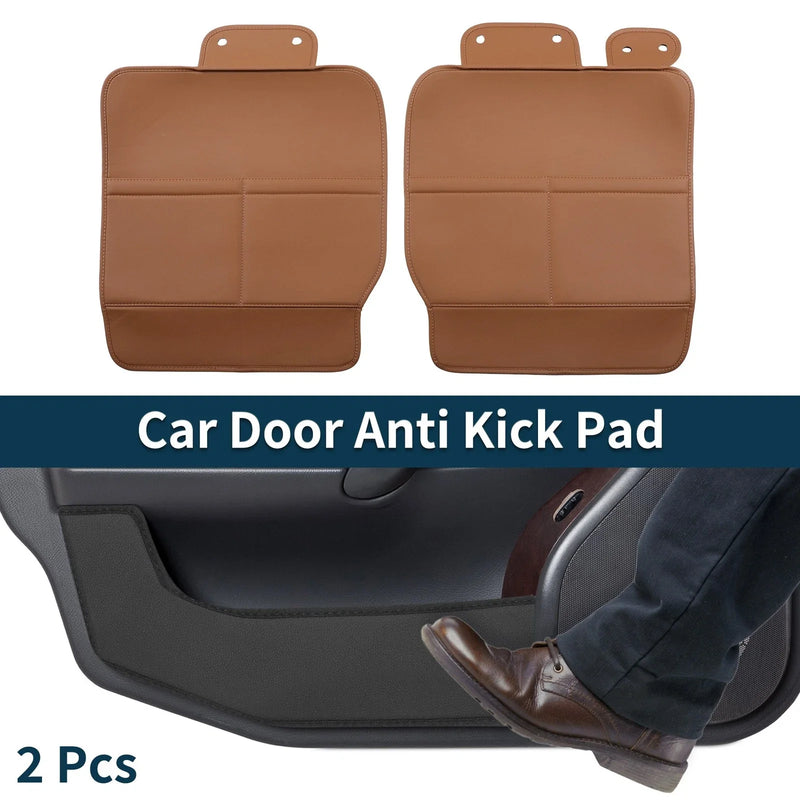 Toyota Vellfire Alphard Car Door Anti Kick Pad Sticker 2 x Brown 40S