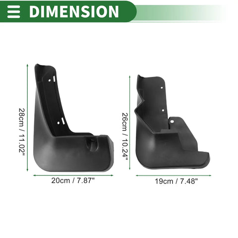 Nissan ARIYA Mud Flaps Splash Guards 1 Set (2022-2023)