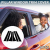 Honda Fit 6 Pcs Black Door Pillar Window Trim (2009-2012)