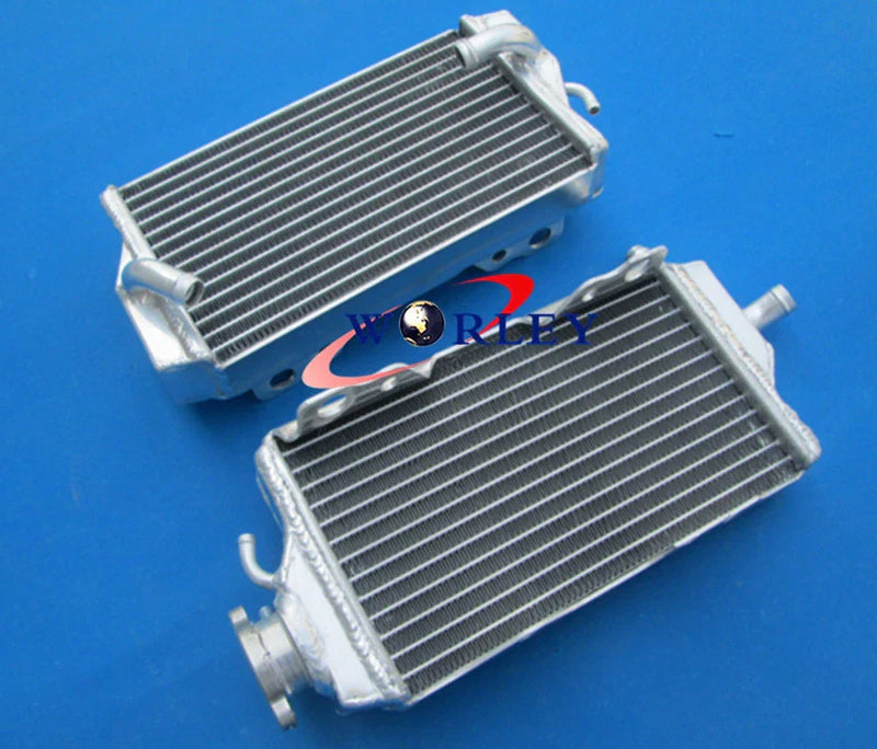 Honda CR125R Aluminum Radiator + Red Silicone Hose (2000-2001)