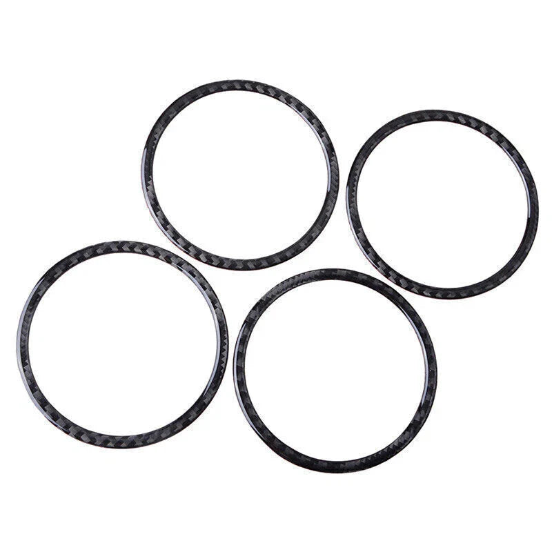 BMW F30 F34 Carbon Fiber Door Panel Speaker Ring Trim Cover (2013-2019)