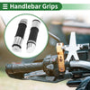 Motorcycle Hand Grips Cover Kit 7/8" 22mm Aluminum Alloy Silver Tone