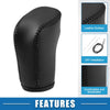 Honda Civic 11th Gen 2022-2023 Faux Leather Black Gear Shift Head Knob Cover