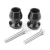 Yamaha R1, XV250, R6, YZF600, FZ6, FZ8 6mm Black Swingarm Spool Sliders