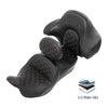 Harley Road King Black Red Driver Passenger Gel Seat Backrest (2014-2023)