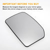 Ford Transit MK6 MK7 Left Upper White Convex Heated Mirror Glass (2000-2013)