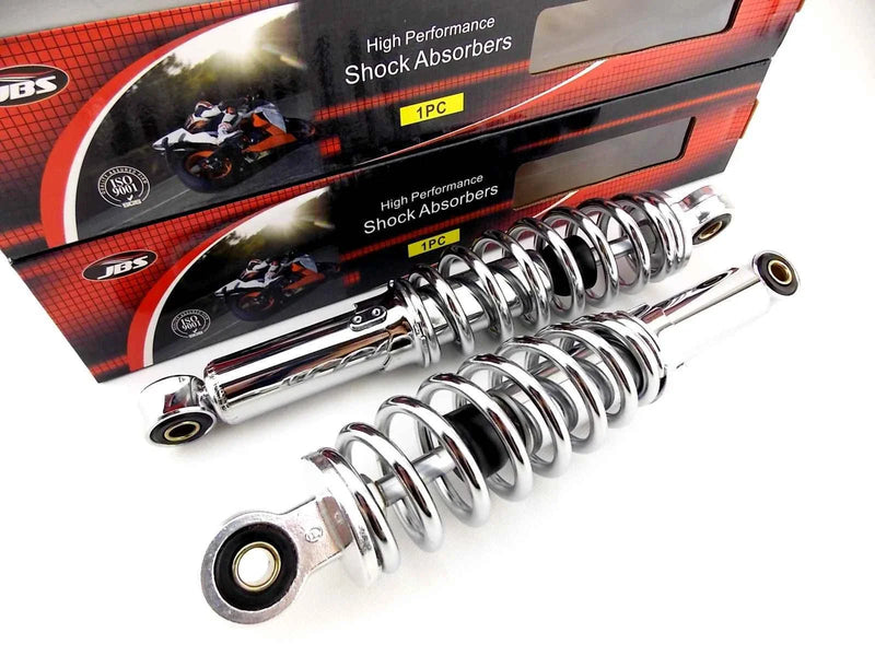 YAMAHA MX80 280mm JBS Chrome Rear Shock Absorbers (1980-1982)