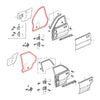 Honda City Type Z Sedan 1996-2002 Door Weatherstrip Seals Set