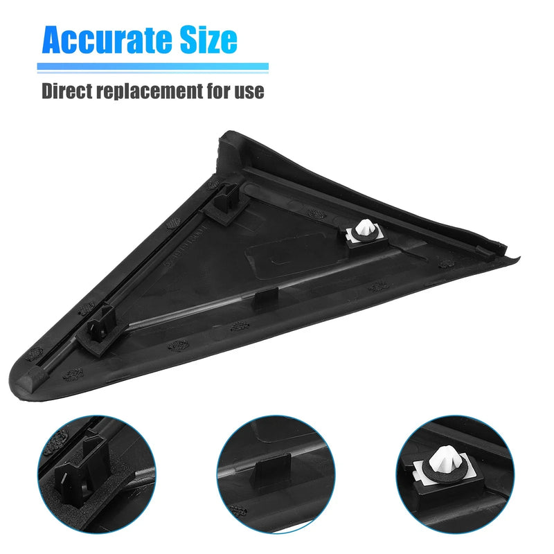 Dodge Grand Caravan Plastic Black 1 x Mirror Flag Applique Left