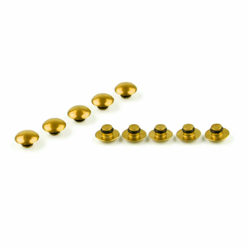 Motorcycle F3 10 x M10 Gold Protective Caps
