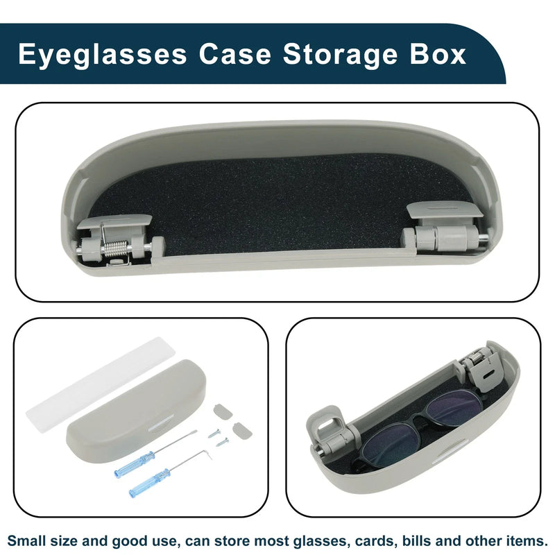 Ford Puma MK2 2020-2025 Eyeglasses Holder Storage Box Gray Sunglasses Case