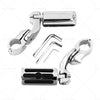 Harley Davidson 1-1/4" Chrome Motorcycle Highway Foot Pegs