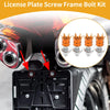 Universal Motorcycle License Plate Screws Cover / M6 40mm 4Pcs