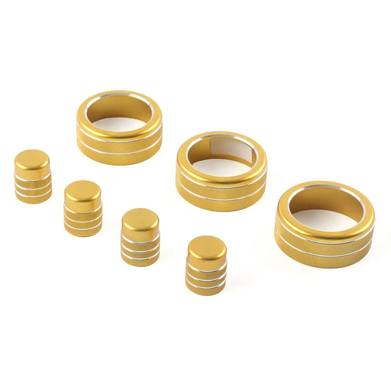 Honda Civic 2022+ CRV 2023-2024 Gold 7x Switch Knob Ring Cover Trim