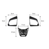 Kia Stinger (2018-2023) 3 x pcs Carbon Fiber Steering Wheel Cover