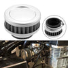 Motorcycle Air Filter Cleaner / 45MM Round Tapered Rubber Silver