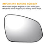 Toyota Tacoma Right Side Mirror Glass w/ Backing Plate Heated (1995–2024)