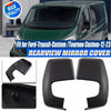 Ford Transit Custom 2 x Matte Black Rear View Mirror Cover Caps (2012-2023)