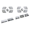 Jaguar XF 15 x Silver Air Conditioning Button Cover Trim (2008-2015)