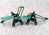 Honda CBR900 (1993-1999) Blue Adjustable Rearset Footpegs