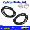 Windshield Glass Rubber Front+Rear Fits Mitsubishi L200 Express UTE 1978-86 D01