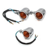 Harley Davidson Yellow Chrome Motorcycle Turn Signal Lamps