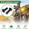 7/8" 22mm Motorcycle Hand Grips Rubber Black