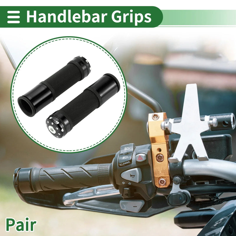 Motorcycle 7/8" 22mm Hand Grips Aluminum Alloy