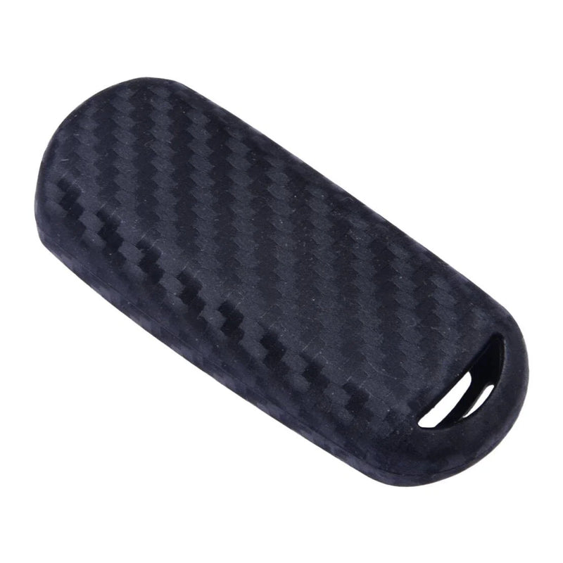 Toyota Yaris Carbon Fiber Silicone Key Fob Case Cover (2012-2020)