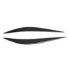 Vehicle Headlight Eye Lid Cover 2 x Carbon Fiber Black