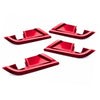 Toyota Camry 4 x Interior Door Handle Bowl Cover Trims Red (2018-2023)