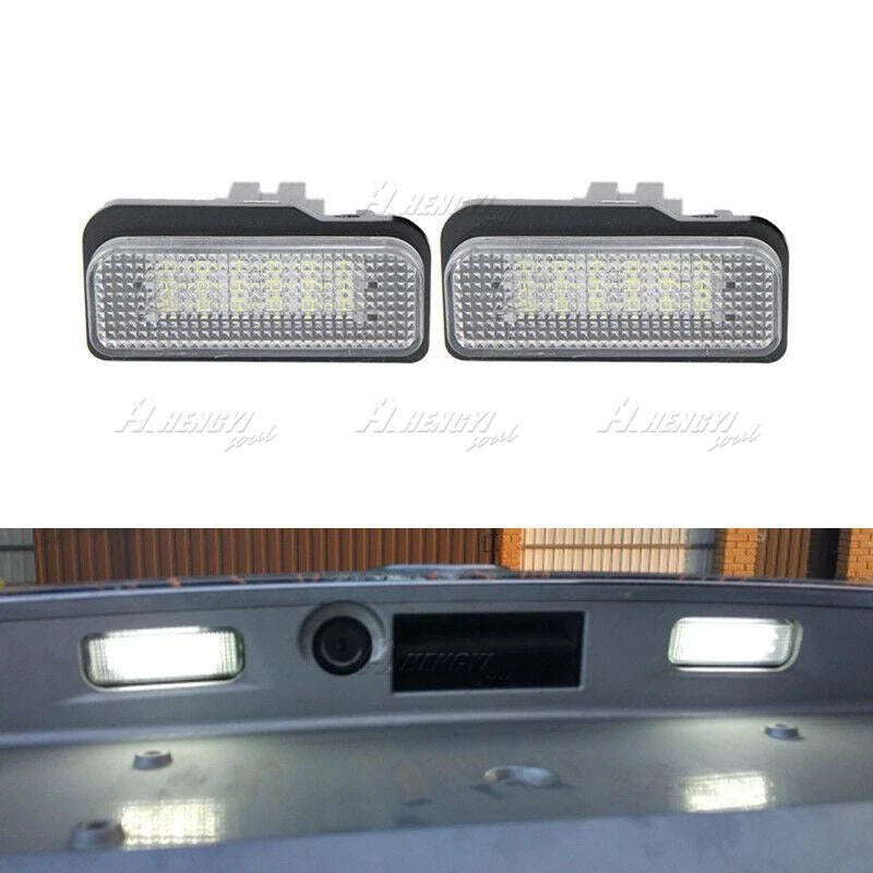 MB R171 W203 W211 W219 White LED License Plate Lights Lamp (2004–2010)