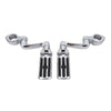 Highway Bars 32mm Footpegs 360° Adjustable Long Mount Clamp 1-1/4in