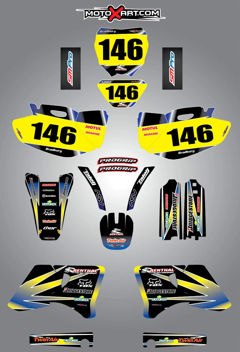 Yamaha YZF 250 400 426 Full Custom Graphics (1998-2002)