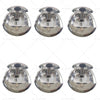6 x Chrome Power Operated Recessed Whale Tail T-Lock Handle Toolbox