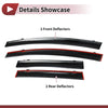 Honda Fit Side Window Vent Visors Black 2009-2014 Window Deflectors
