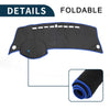 Honda City Grace (2008-2013) Sun Protector Black Blue Dashboard Cover Mat