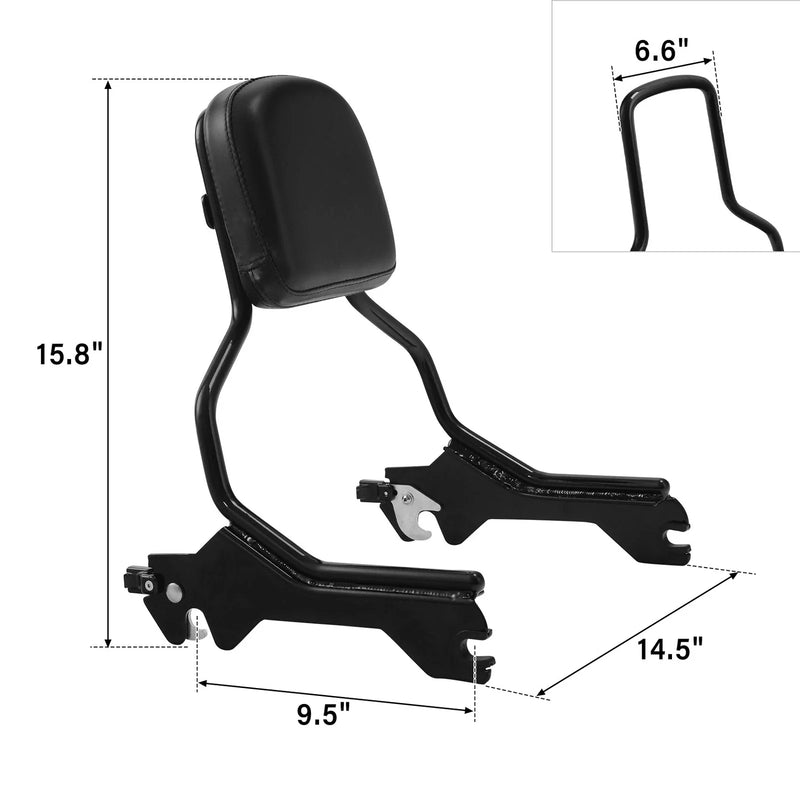 Harley Fat Boy FLFB Sissy Bar Backrest & Docking Hardware (2018-2025)