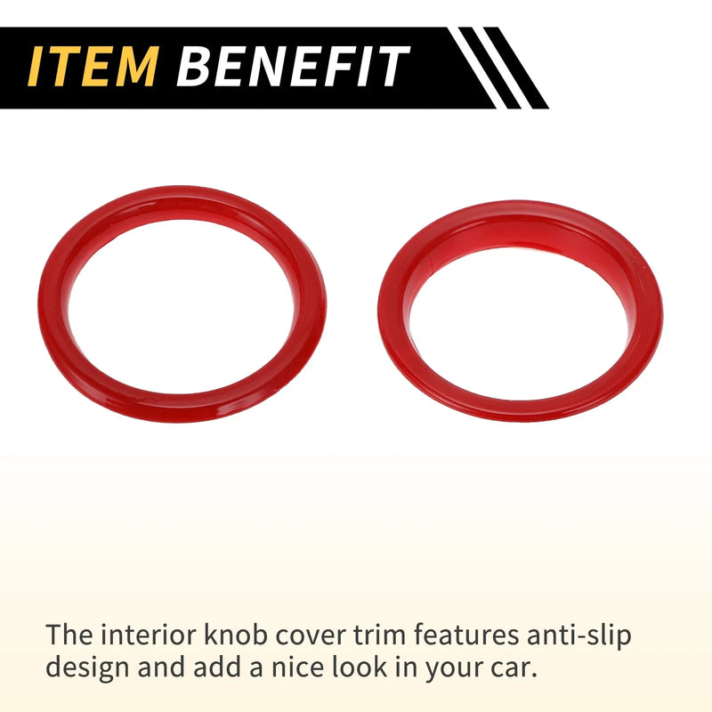 Jeep Wrangler JL JLU (2018-2020) - 4 Pcs AC Vent Dashboard Decoration Rings