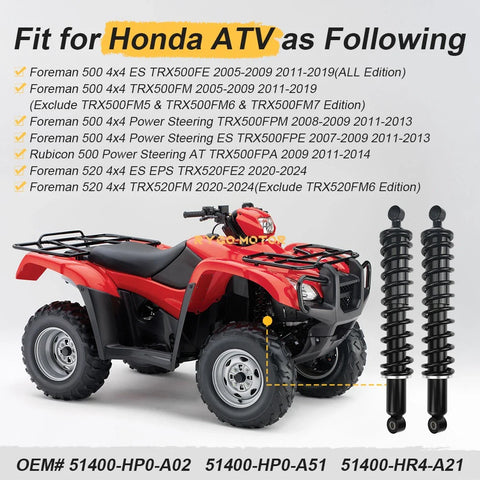 Honda Foreman TRX500 FE / FM / FPM / FPE TRX520 Front Shock Absorber